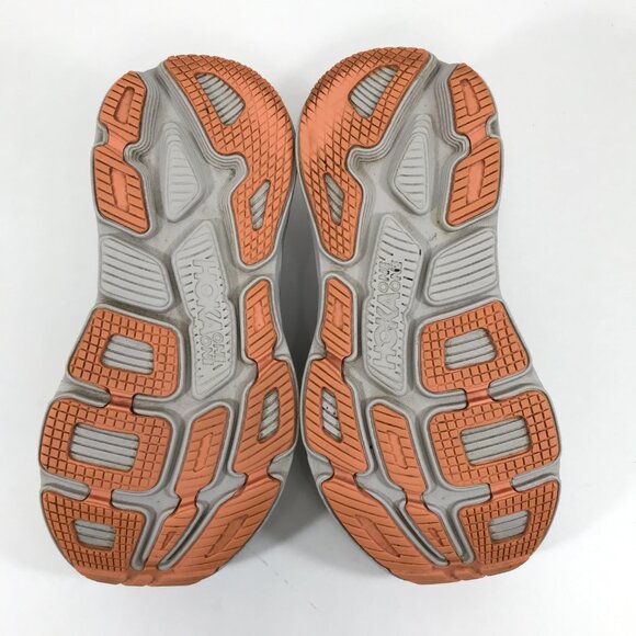 HOKA One One Bondi 7 Running Shoes Women's Size 6D Wide Harbor Mist Gray Comfort - Picture 10 of 12